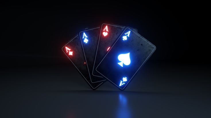 Glowing poker cards